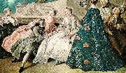 Jean-Francois De Troy the declaration of love, Spain oil painting artist